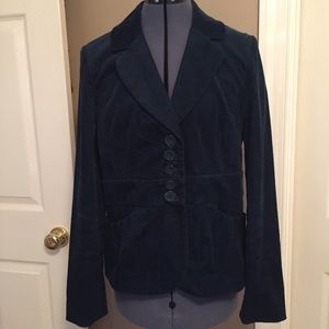 Nordstrom Halogen corduroy blazer Lrg peacock teal